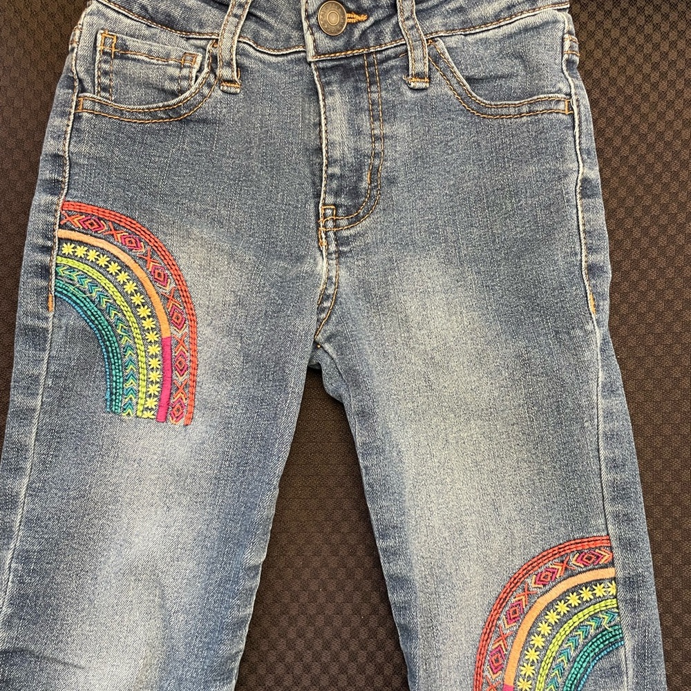 Cat & Jack Kids Jeans with Rainbow Accents